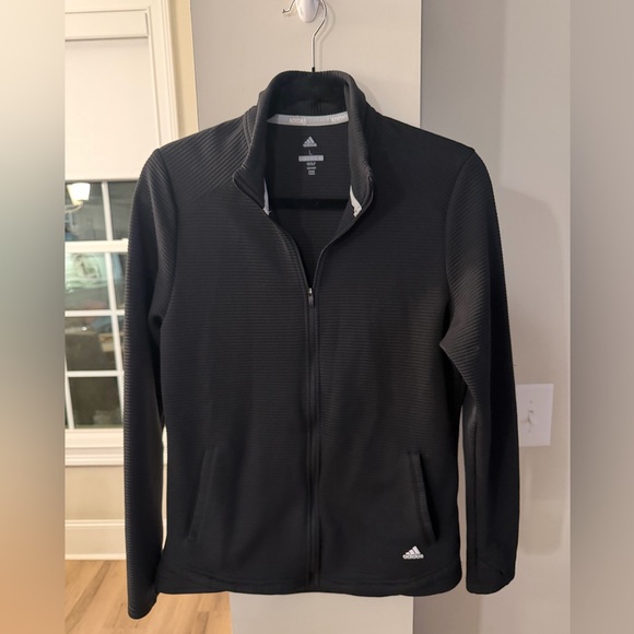 adidas Jackets & Blazers - Adidas Athletic Full-Zip Mock Neck Jacket Black